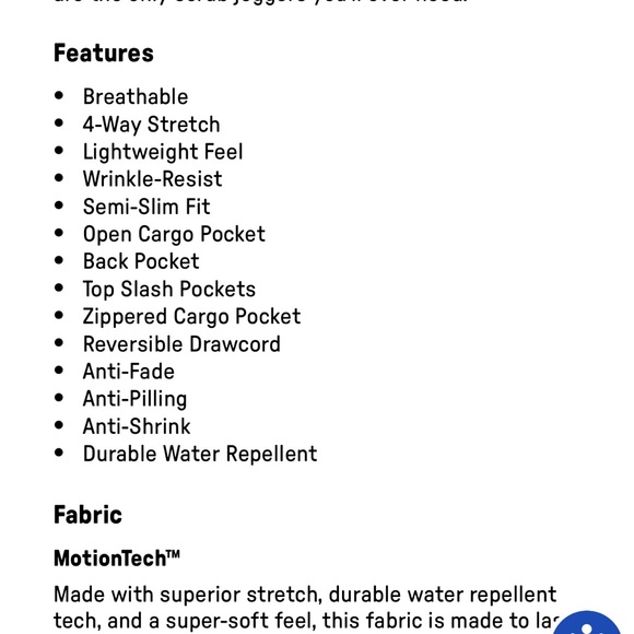 Fabletics Pink Gelato Women's scrub joggers only - Picture 2 of 5